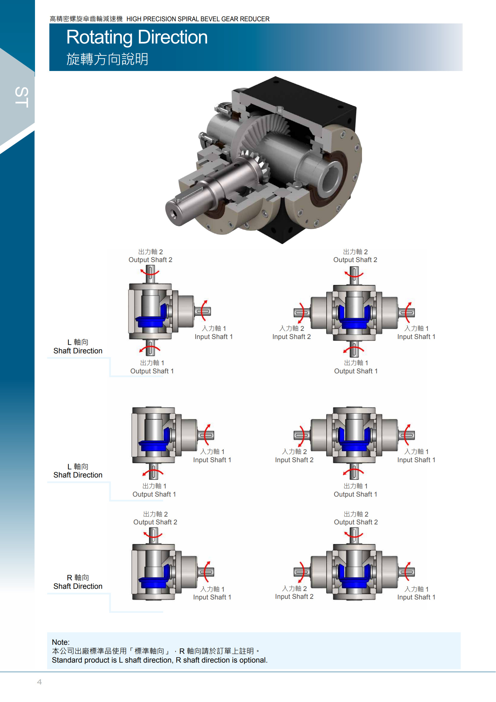 high precision spiral bevel gear reducer parmaeter