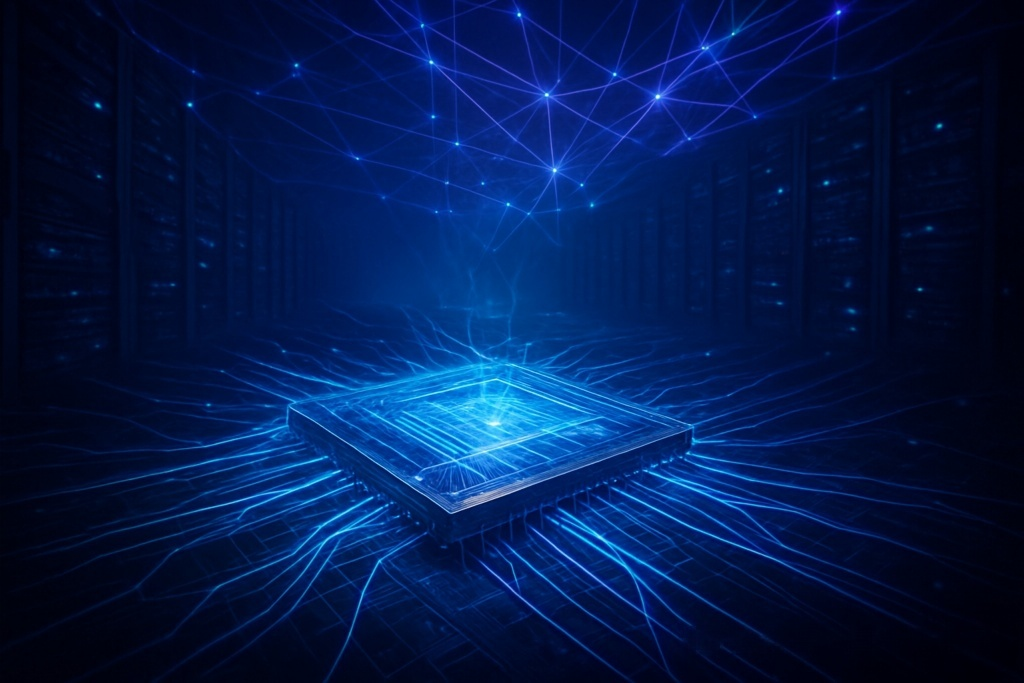 Silicon photonics PIC chip for AI data center and CPO co‑packaged optics
