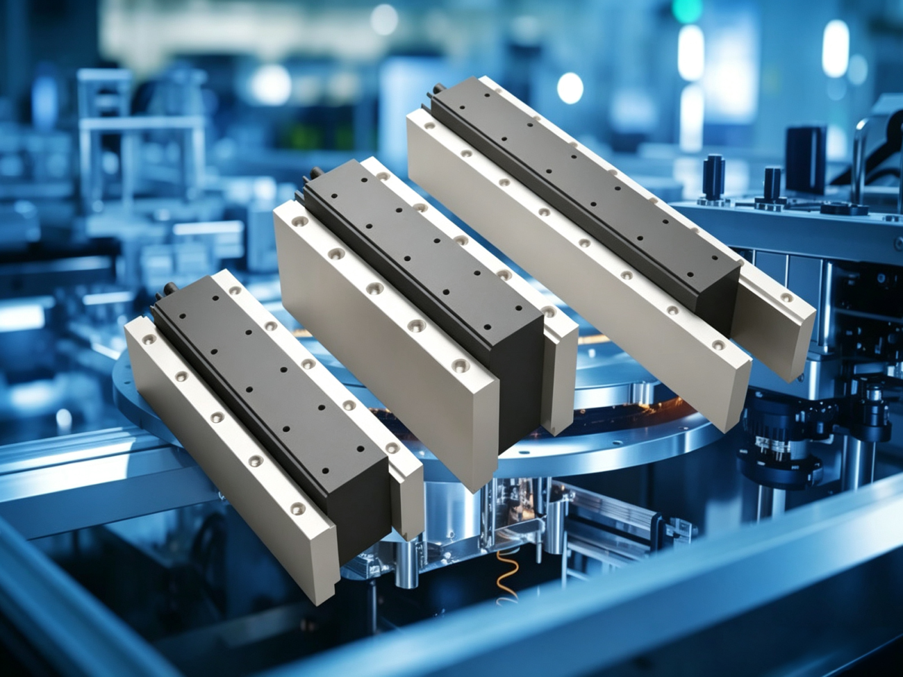 Ironless linear motor for semiconductor automation