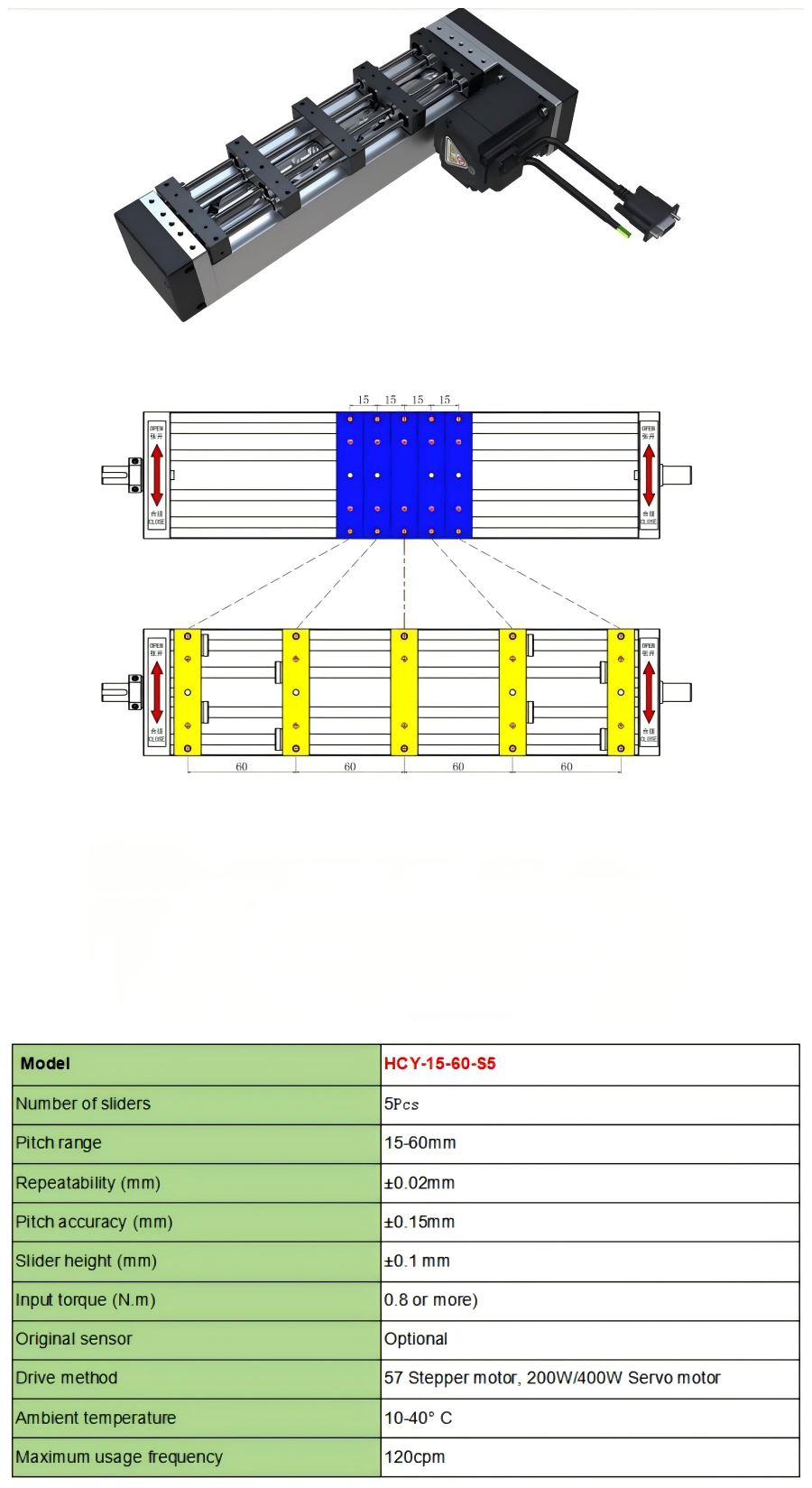 HCY Variable Pitch Module Parameter